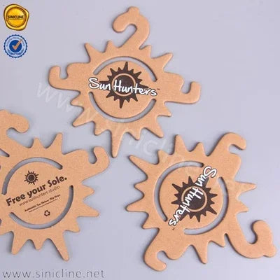 cintre de papier raide de tongs de cintres de carton de 101.6mmx101.6mm Papier d'emballage pour des chaussures