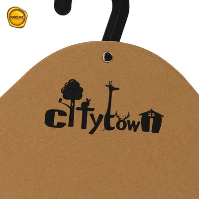 Custom Logo Cardboard Clothes Hangers With Plastic Hook For Pet