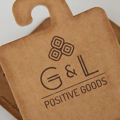 Étiquette d'affichage adaptée aux besoins du client de cintre de carton de papier d'emballage certifiée par FSC d'impression pour le poignet