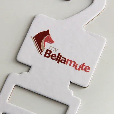 Étiquette faite sur commande d'affichage de cintre de carton de papier d'impression de logo pour l'écharpe en soie de liens