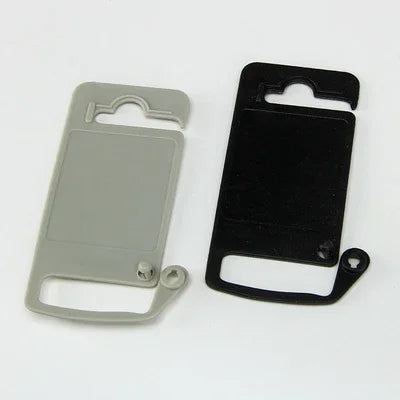 Cintres en plastique faits sur commande de cintre de collier de chien d'animaux de compagnie gris noir de 60X105mm