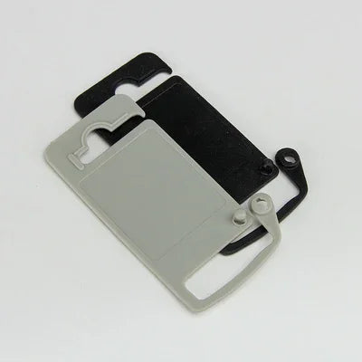 Cintres en plastique faits sur commande de cintre de collier de chien d'animaux de compagnie gris noir de 60X105mm