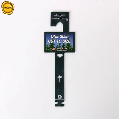 Cintres en plastique imprimés adaptés aux besoins du client de la ceinture 140mm pour le supermarché