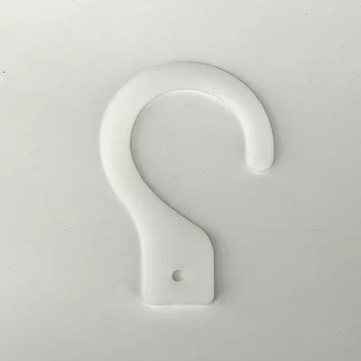 Petits crochets en plastique de couleur unie noir blanc simple sans logo