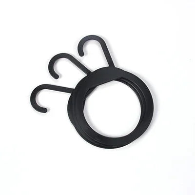 organisateur accrochant rond noir d'écharpe de 16.5x13cm 7.5g pour le magasin d'habillement