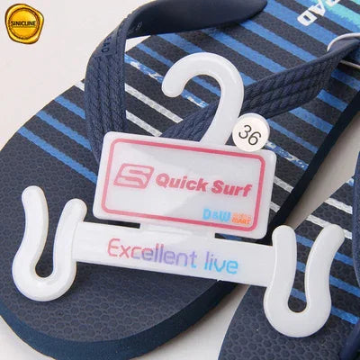 Cintre en plastique blanc de double chaussure de mode de fantaisie pour des sandales