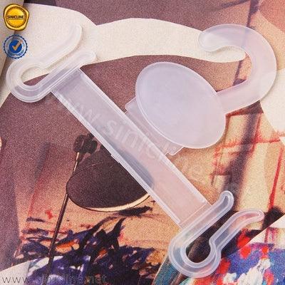 Agrafes en plastique écologiques de cintre de chaussure de sandale de double couche de cintres de chaussure de garde-robe