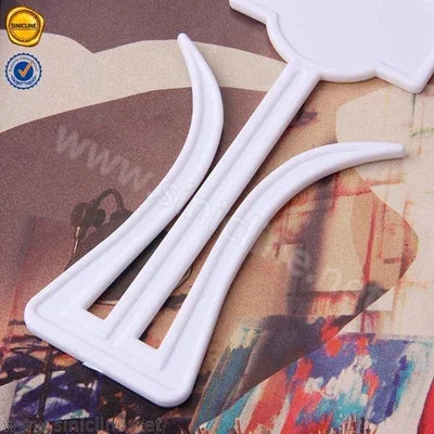 Cintres en plastique adaptés aux besoins du client de chaussure d'anti glissement blanc 6.7*16.7CM