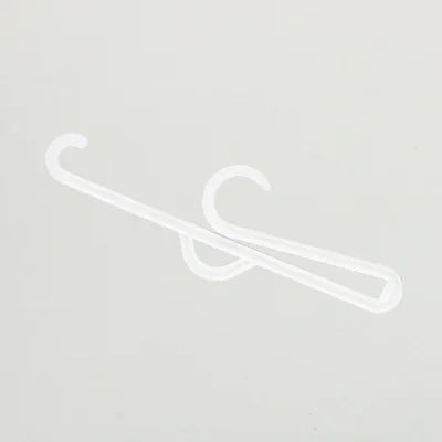 Cintres en plastique semi-transparents de chaussette de PE avec le logo d'impression d'aluminium