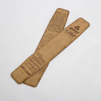 Petites cartes d'en-tête de Papier d'emballage d'écharpe durable pour l'emballage au détail