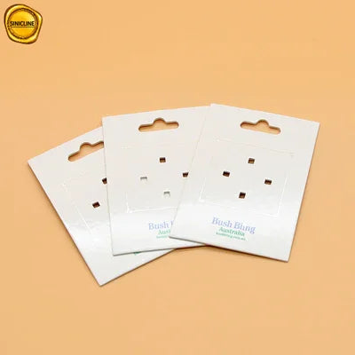 Cartes d'en-tête de papier de estampage à chaud de logo pour accrocher la broche