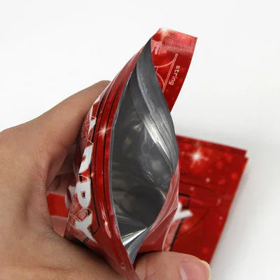 Sacs faits sur commande d'en-tête de la carte 8*8cm d'en-tête de poly-sac de film stratifié en aluminium