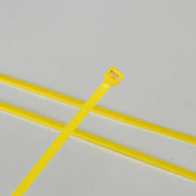 Individu en nylon jaune des serres-câble 3.6mmX250mm de but multi fermant à clef les serres-câbles en nylon 66