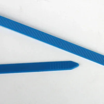 Attaches zippées réutilisables en nylon à verrouillage automatique pour câble, grand bleu, 7,6 mm x 250 mm