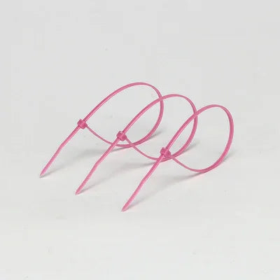 Attaches de câble en nylon roses multi de but d'OIN 200MM X 2,5 millimètres