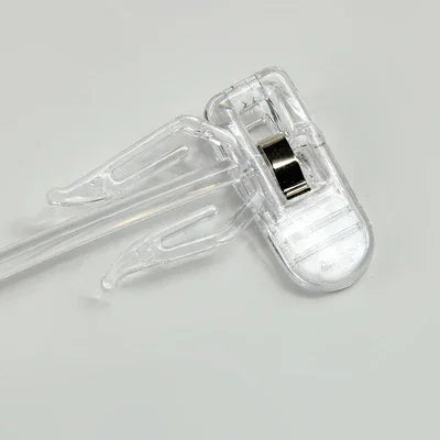 Impression faite sur commande matérielle de logo de picoseconde de cintres en plastique transparents de lingerie