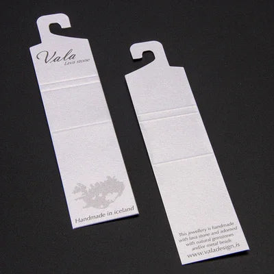 500gsm White Pearl Paper Header Cards