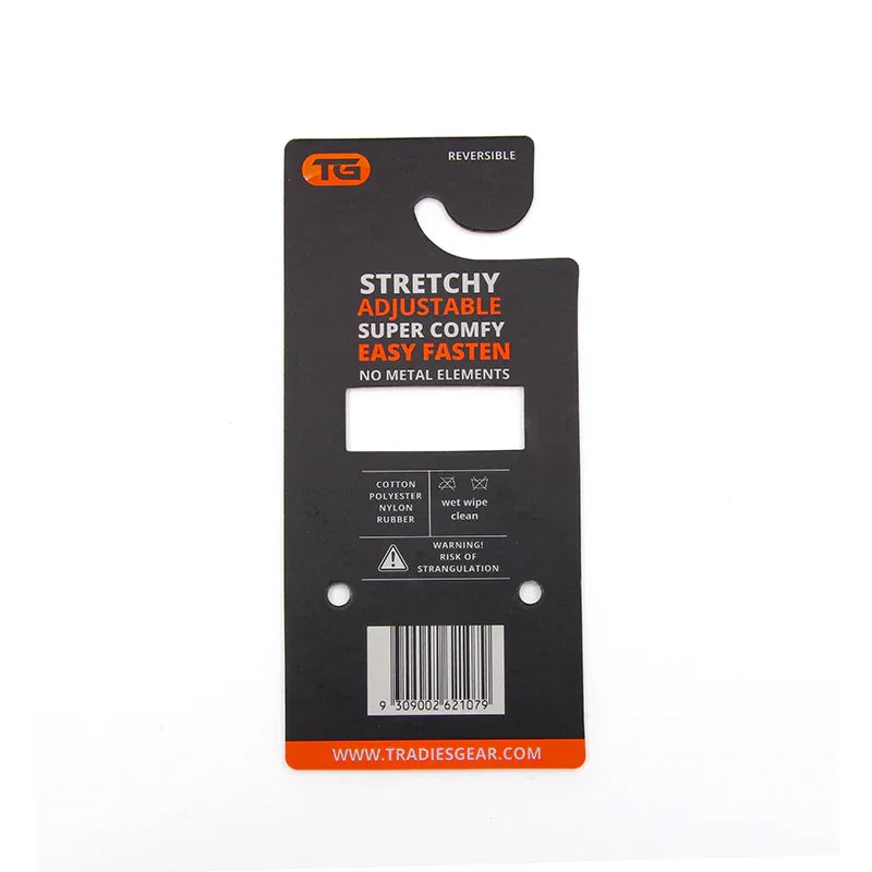 Custom Belt Hanger Card | Gloss Laminated Industrial Paperboard