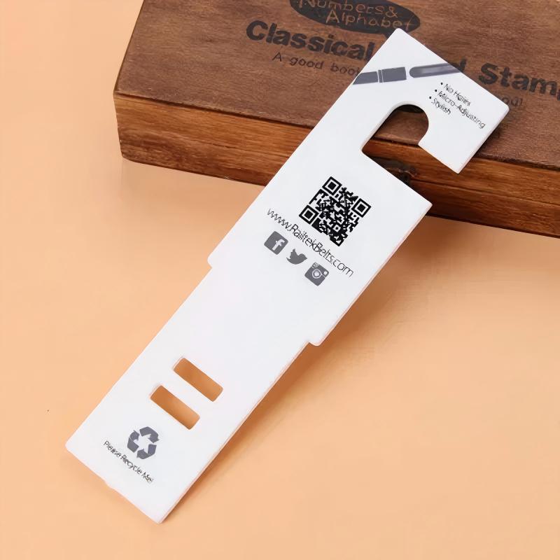 Customized Unfold White Shop Display Hooks 40mm*153mm