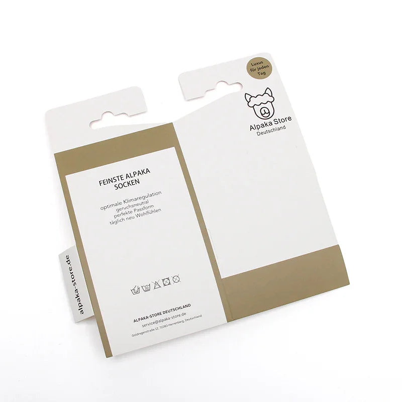 Custom Eco-friendly Head Card Packaging for Socks Retail Display