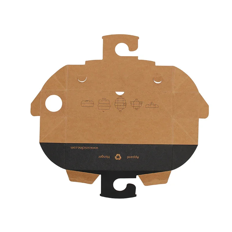 Custom Kraft Paper Hanger Packaging | Eco-Friendly Apparel Display Box