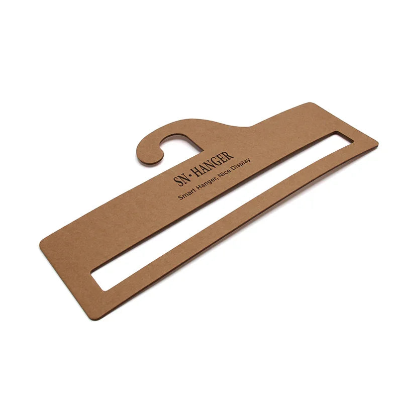 Custom Kraft Paper Hanger for Scarves Eco Friendly Display Wholesale