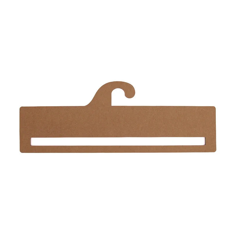 Custom Eco Friendly Kraft Paper Hanger for Scarves Retail Display