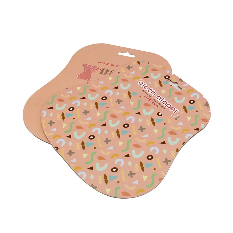 Custom Cardboard Hangers for Cloth Diaper Sample Display