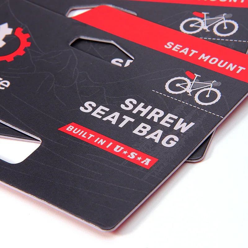 Custom Bicycle Seat Bag Display Hanger Card