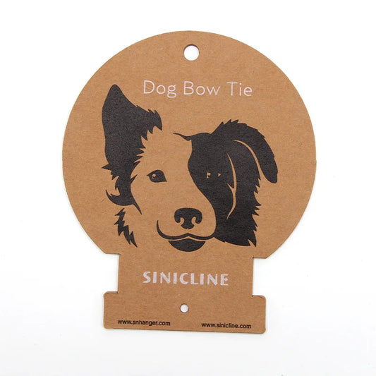 Custom Dog Bow Tie Packaging Card with Hanger Hole for Retail Display