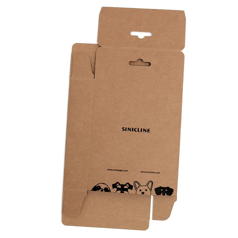 Custom Kraft Paper Hanging Box for Dog Leash Packaging