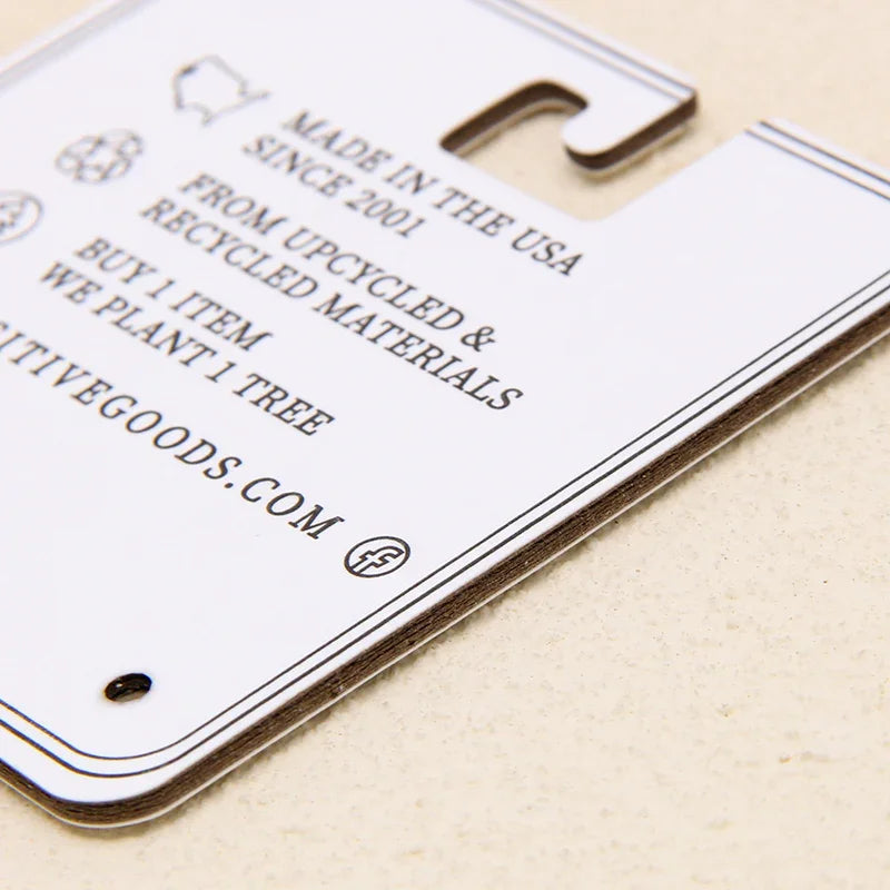 Custom FSC Recycled Cardboard Hangers for Gloves Wholesale