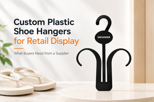Custom Plastic Shoe Hangers for Retail Display What Buyers Need from a Supplier