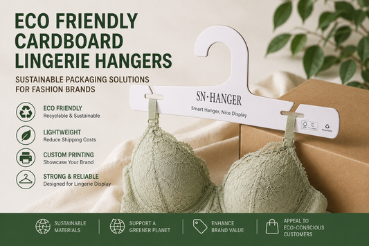Eco Friendly Cardboard Lingerie Hangers for Fashion Brands