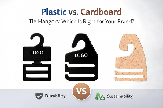 Plastic Tie Hangers vs Cardboard Tie Hangers: Which Is Right for Your Brand?