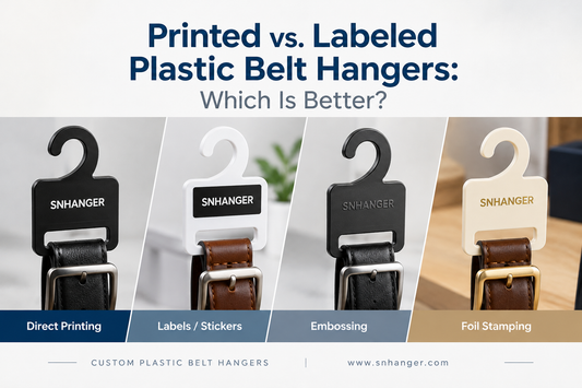 Printed vs. Labeled Plastic Belt Hangers Which Is Better
