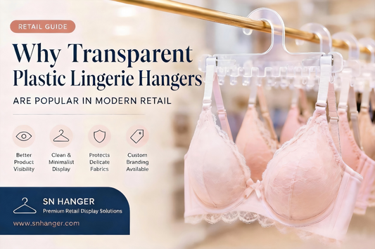 Why Transparent Plastic Lingerie Hangers Are Popular in Modern Retail