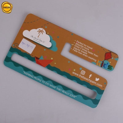 Die Cut Blanket 250gsm Cardboard Display Hangers For Beach Towels