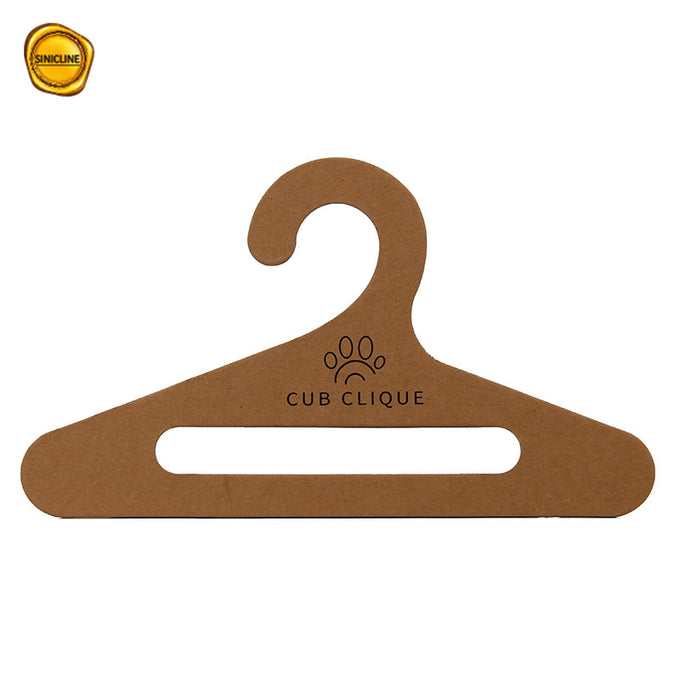 Customized Printing Kraft Paper Cardboard Hangers For Pet Clothing