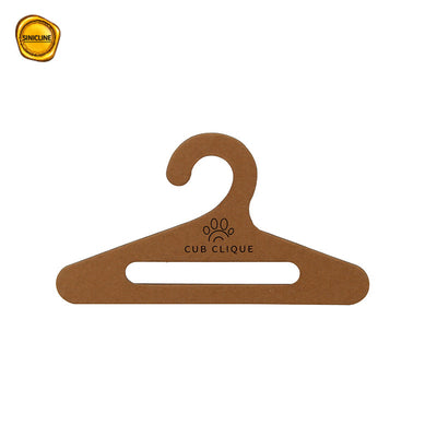 Customized Printing Kraft Paper Cardboard Hangers For Pet Clothing