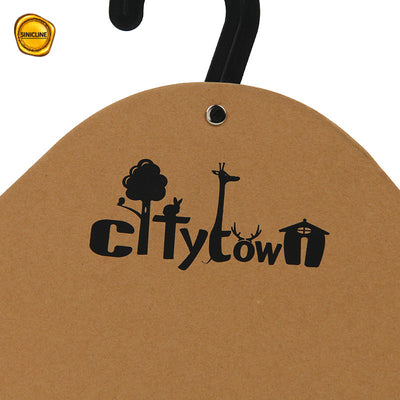 Customized Cardboard Hanger With Plastic Hook For Pet Clothes