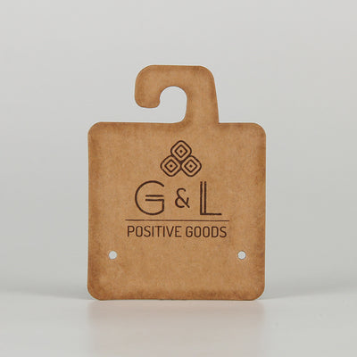 Customized Printing FSC Certified Kraft Paper Cardboard Hanger Display Tag For Wrist
