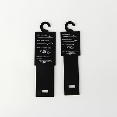 Shopping Malls Grey Belt Display Hooks With Printing LOGO