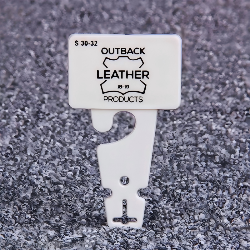 45mmx80mm White Plastic PP Belt Display Hooks With Black Printing