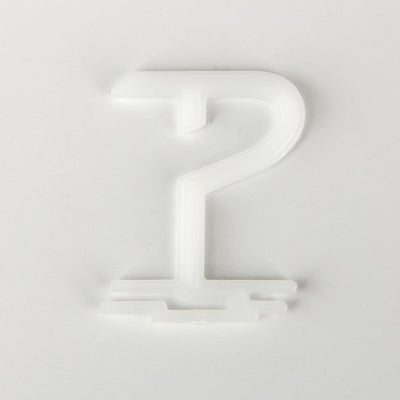 Custom Design Black and White Biodegradable Small Plastic Hangers Hooks