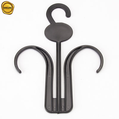 Non Slip Bathroom Black Plastic Shoe Hangers 12.6cm*17cm