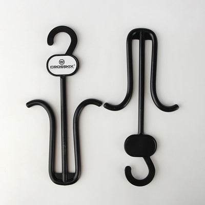 Living Room 90mmx195mm Black Plastic Shoes Hanger For Slippers