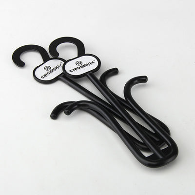 Living Room 90mmx195mm Black Plastic Shoes Hanger For Slippers