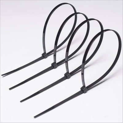 2.5mmX150mm Self Locking Nylon Cable Zip Ties Black PA66 6 Inch Cable Ties