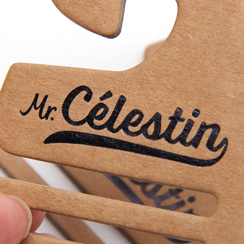 Custom Cardboard Tie Hanger Card